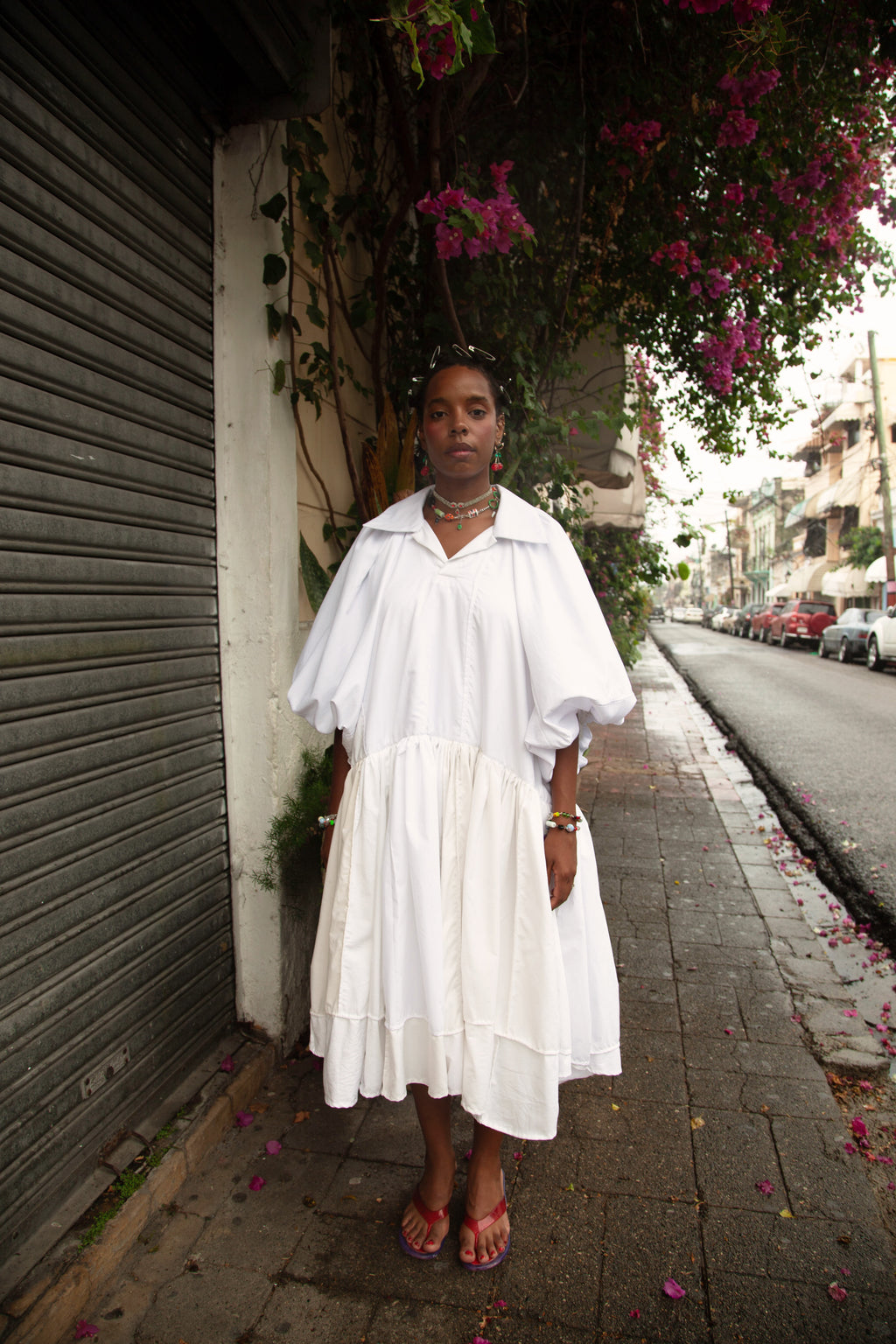 Oversized shirt dress