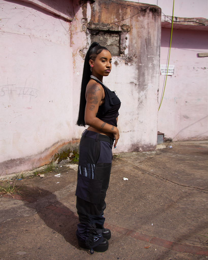 GATHERED CARGO TROUSERS