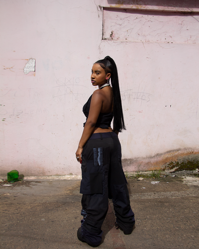 GATHERED CARGO TROUSERS